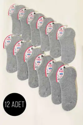 Bayan 12'li Sneaker Çorap Gri - Kadın Çorap