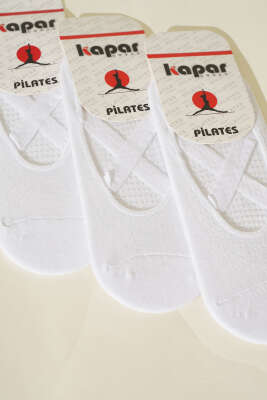 Bayan 3'lü Pilates Çorap Beyaz - Kadın Çorap