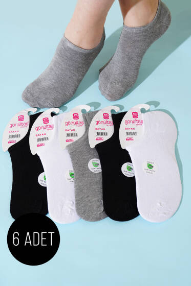 Bayan 6'lı Sneakers Bambu Çorap Asorti 1 - Babet / Patik Çorap