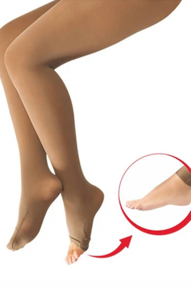 Bayan Dizaltı Abdest Çorabı 57 Ten - Diz Altı Çorap