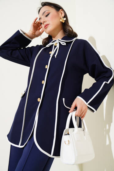 Bebe Yaka Ceket Lacivert - Ceket