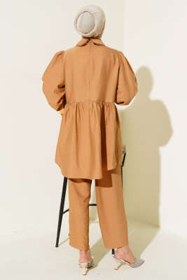 Bebe Yaka Dantel Detaylı İkili Takım Camel - 700-1000 TL Ürünler