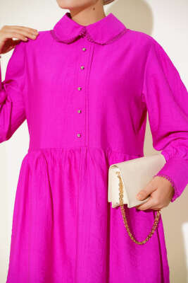 Bebe Yaka Dantelli Tunik Menekşe - 500-700 TL Ürünler