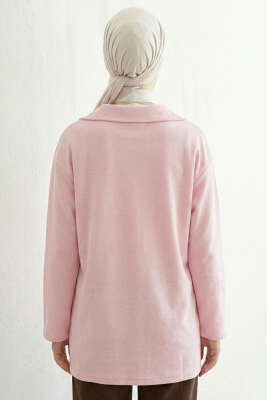 Bebe Yaka Detaylı Tunik Pembe - Tunik
