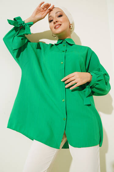 Bebe Yaka Yarasa Kol Gömlek Benetton - Gömlek