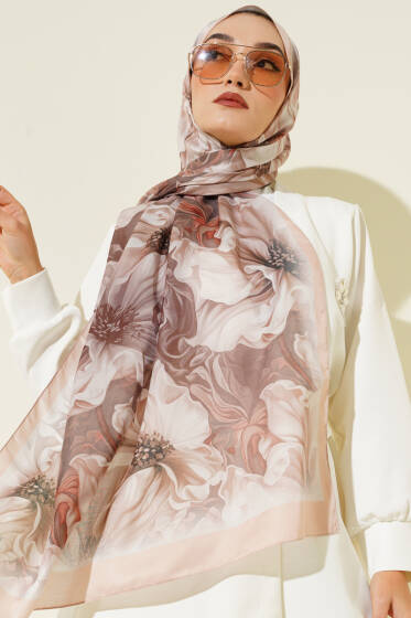 Bej Serisi Soft Şal Asorti 3 - Başörtüsü