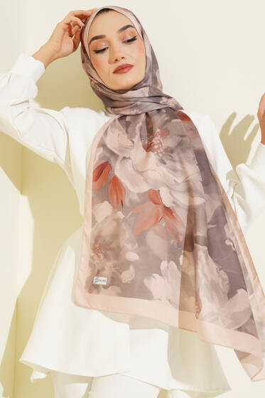 Bej Serisi Soft Şal Asorti 5 - Başörtüsü