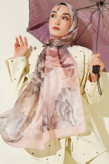 Bej Serisi Soft Şal Asorti 8 - Başörtüsü