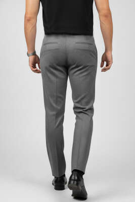 Bel Arkası Lastikli Kumaş Erkek Pantolon Antrasit - Erkek Pantolon