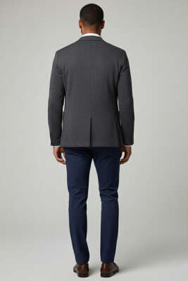 Bel Bağcık Detaylı Cepli Dar Paça Erkek Pantolon Lacivert - Erkek Pantolon