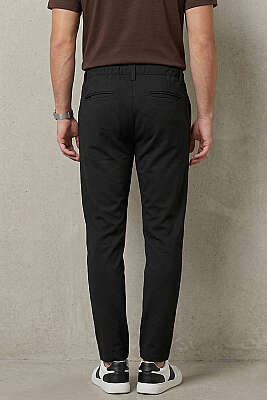 Bel Bağcık Detaylı Jogger Erkek Pantolon Siyah - Yılın Fırsatı