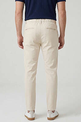 Bel Bağcık Detaylı Jogger Erkek Pantolon Taş - Yılın Fırsatı