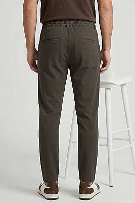 Bel Bağcık Detaylı Jogger Erkek Pantolon Vizon - Yılın Fırsatı