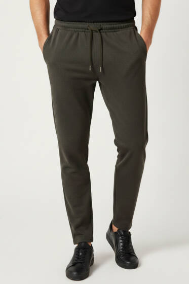 Bel Bağcıklı Salaş Erkek Pantolon Haki - Erkek Pantolon