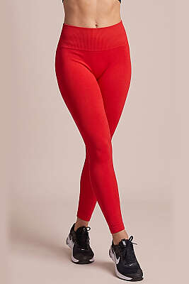 Bel Dikişli Spor Tayt Kırmızı - Spor Tayt