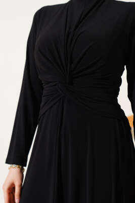 Bel Düğümlü Sandy Elbise Siyah - 700-1000 TL Ürünler