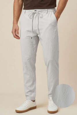 Bel İpli Jogger Erkek Pantolon Taş - DEEP BROWN