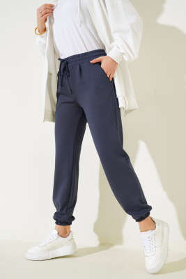 Bel İpli Paça Lastikli Jogger Pantolon Füme - 300-500 TL Ürünler
