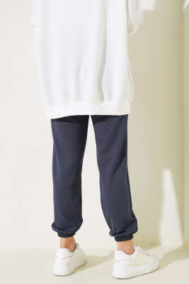 Bel İpli Paça Lastikli Jogger Pantolon Füme - 300-500 TL Ürünler