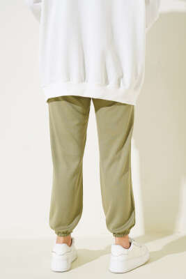 Bel İpli Paça Lastikli Jogger Pantolon Haki - 300-500 TL Ürünler