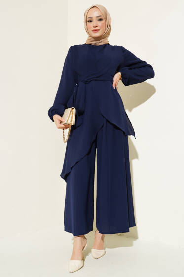Bel Kuşaklı İkili Takım Lacivert - İkili Takım