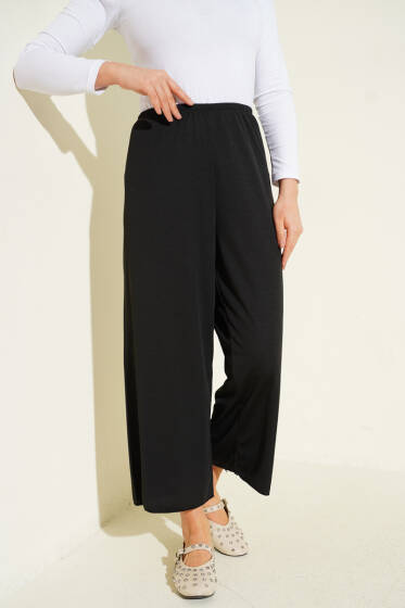 Bel Lastik Detaylı İçlik Siyah - Kadın İçlik