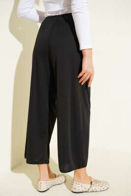 Bel Lastik Detaylı İçlik Siyah - Kadın İçlik