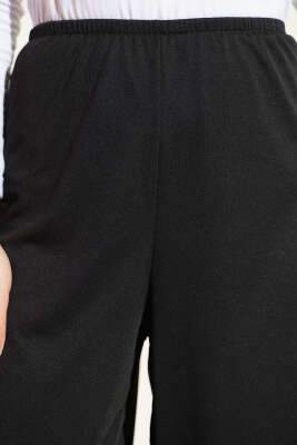 Bel Lastik Detaylı İçlik Siyah - Kadın İçlik