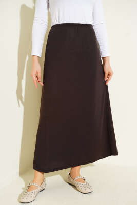 Bel Lastik Detaylı Jipon Kahve - FİXAY