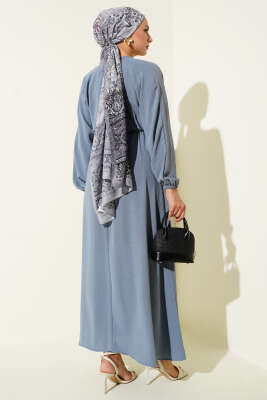Bel Lastikli Ayrobin Basic Elbise Kayrak Grisi - 300-500 TL Ürünler