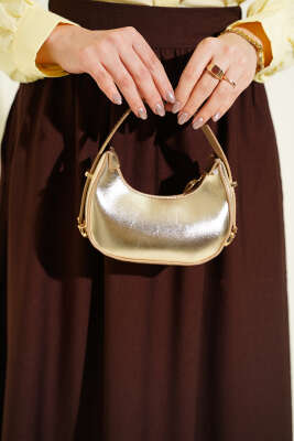 Bel Lastikli Büzgülü Kloş Etek Kahve - Etek