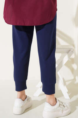 Bel Lastikli Dar Paça Basic Pantolon Lacivert - 100-300 TL Ürünler
