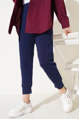 Bel Lastikli Dar Paça Basic Pantolon Lacivert - 100-300 TL Ürünler