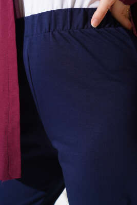 Bel Lastikli Dar Paça Basic Pantolon Lacivert - 100-300 TL Ürünler