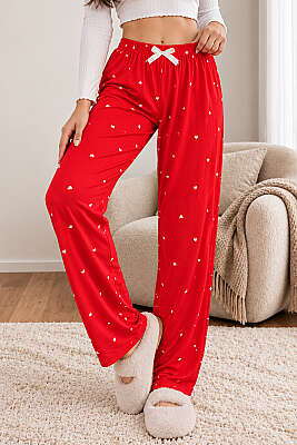 Bel Lastikli Desenli Pijama Alt Asorti 25 - HEPYEK BASIC