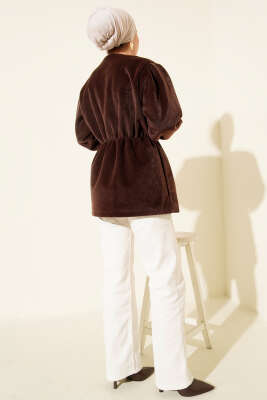 Bel Lastikli Düğmeli Goldfox Ceket Kahve - Günün Seçilenleri