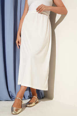 Bel Lastikli Jipon Krem 