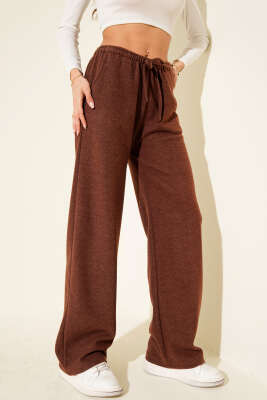 Bel Lastikli Kaşe Pantolon Kahve - CALİENTE