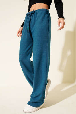 Bel Lastikli Kaşe Pantolon Petrol - CALİENTE