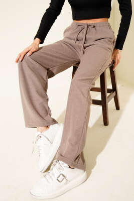 Bel Lastikli Kaşe Pantolon Vizon - CALİENTE