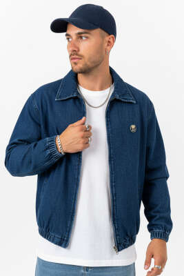 Bel Lastikli Kot Erkek Mont Mavi - 2512