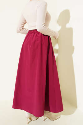 Bel Lastikli Terikoton Etek Vişne - Yılın Fırsatı