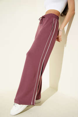 Bel Lastikli Yan Biyeli Loyşa Pantolon Gül Kurusu - HELLIE