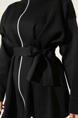 Bel Pensli Kuşaklı Scuba İkili Takım Siyah - İkili Takım