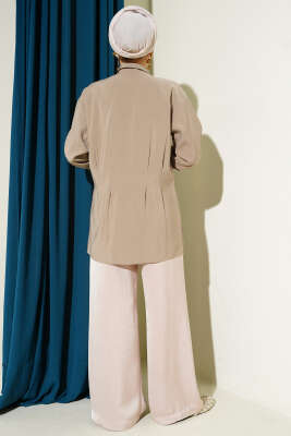 Bel Pensli Modal Gömlek Vizon - Gömlek