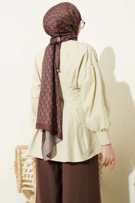 Bel Pensli Poplin Gömlek Çağla Yeşili - Gömlek