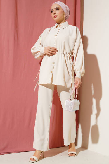 Bel Tünelli Bağcıklı Linda İkili Takım Taş - İkili Takım