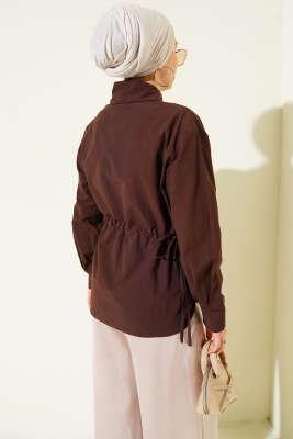 Bel Tünelli Basic Gömlek Kahve - Gömlek