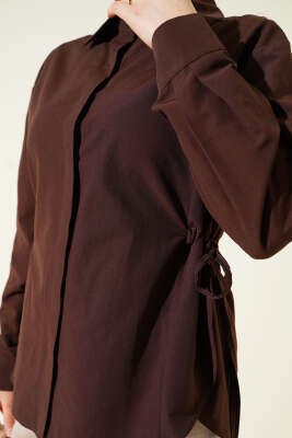 Bel Tünelli Basic Gömlek Kahve - Gömlek