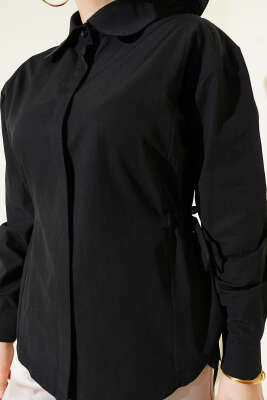 Bel Tünelli Basic Gömlek Siyah - Gömlek